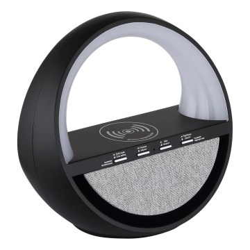 Globo - LED RGB dotyková nabíjacia stolná lampa s reproduktorom a bezdrôtovým nabíjaním QI LED/3,5W/5V 1800 mAh