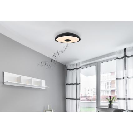 Globo - LED RGBW Stmievateľné kúpeľňové svietidlo s reproduktorom LED/18W/230V 3000-6500K IP44 + diaľkové ovládanie