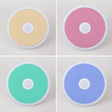 Globo - LED RGBW Stmievateľné kúpeľňové svietidlo s reproduktorom LED/18W/230V 3000-6500K IP44 + diaľkové ovládanie