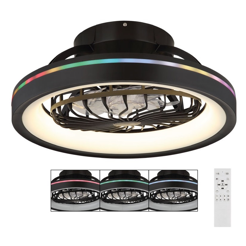 Globo - LED RGB Stmievateľný stropný ventilátor LED/40W/230V 2700-6500K + diaľkové ovládanie