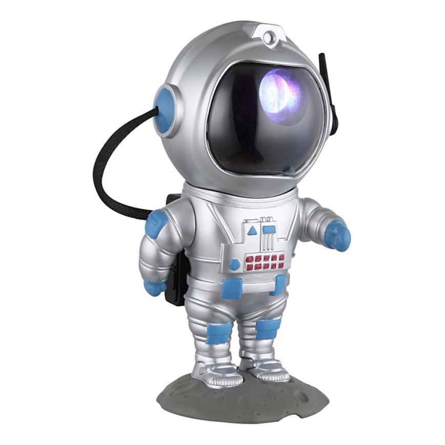 Globo - LED RGB Stolná lampa LED/4,5W/5V kozmonaut strieborná