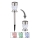 Globo - LED RGBW Solárne svietidlo 2v1 LED/0,06W/3V IP44