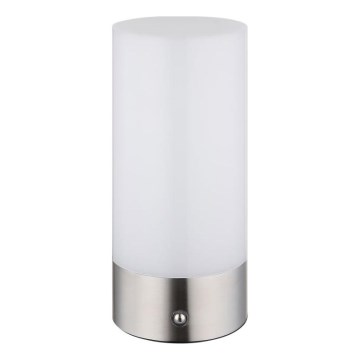 Globo - LED RGBW stmievateľná dotyková vonkajšia stolová lampa LED/1,8W/5V 1500 mAh IP44 matný chróm
