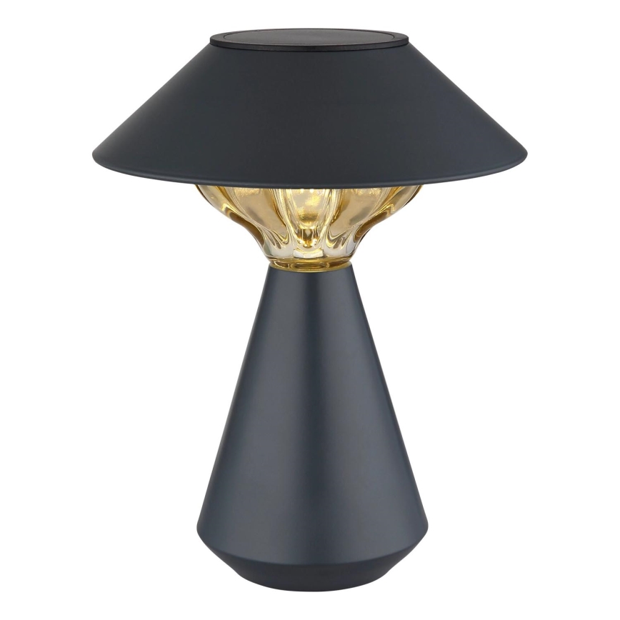Globo - LED Solárna lampa 10xLED/0,06W/1,2V IP44 600 mAh čierna