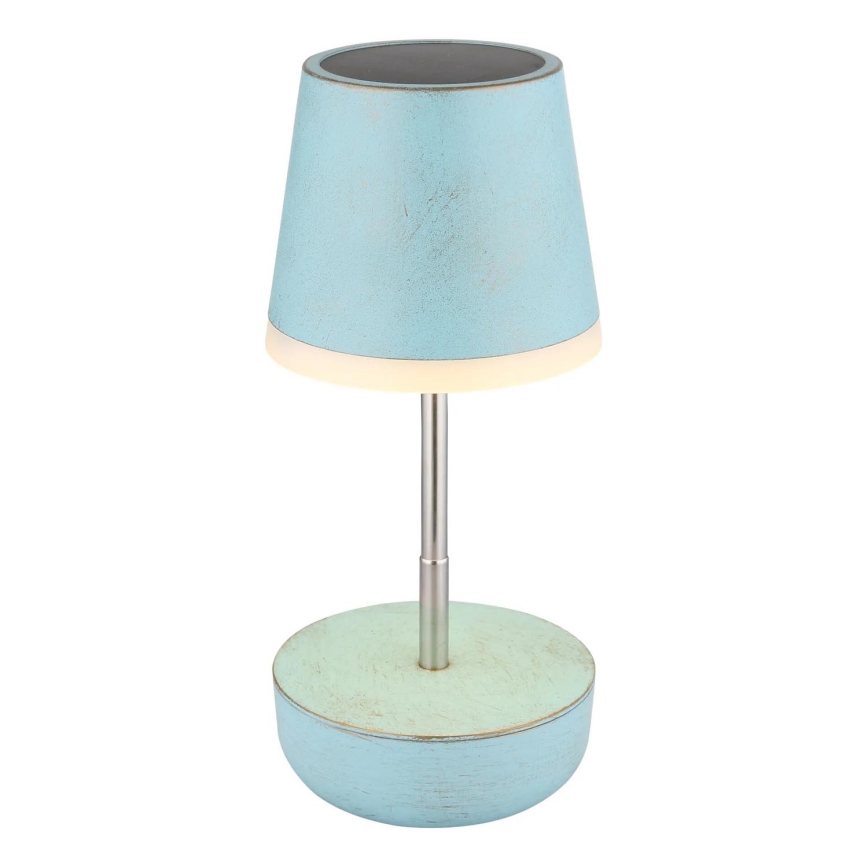 Globo - LED Solárna lampa 10xLED/0,06W/3V IP44 800 mAh modrá