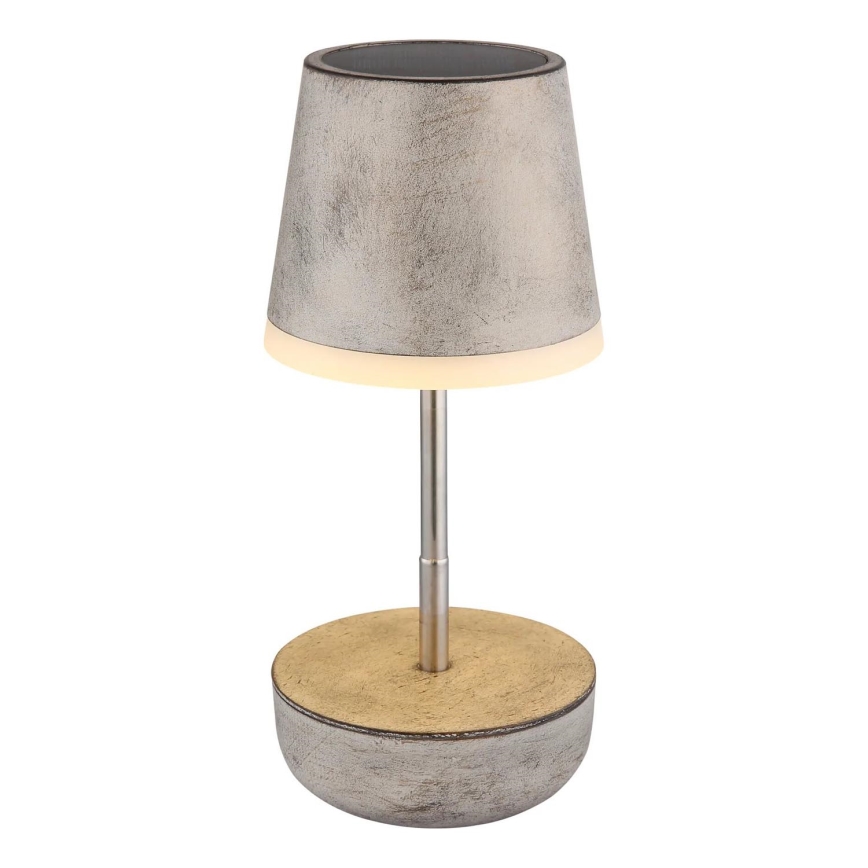 Globo - LED Solárna lampa 10xLED/0,06W/3V IP44 šedá
