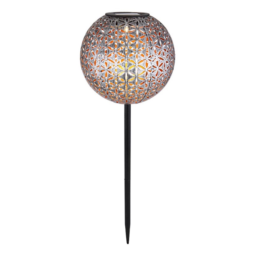 Globo - LED Solárne svietidlo LED/0,06W/1,2V strieborná IP44 180x540 mm