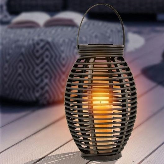 Globo - LED Solárne svietidlo LED/0,06W/3,2V IP44 200 mAh ratan