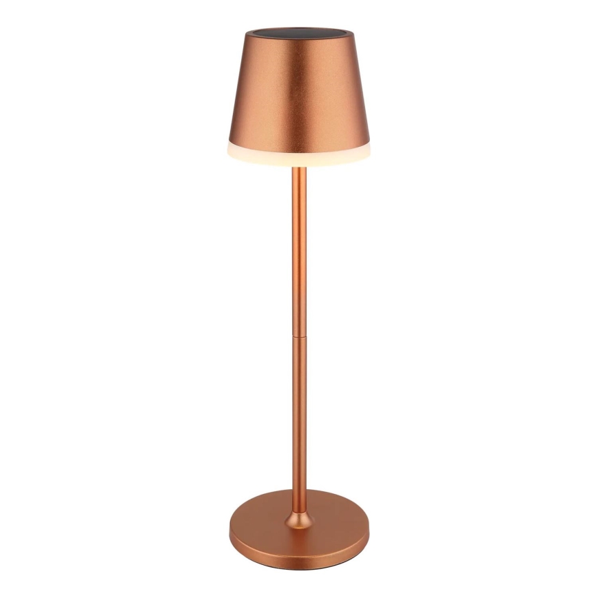 Globo - LED Solárne svietidlo LED/0,6W/3V 3000K IP44 1200 mAh medená