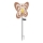 Globo - LED solárne svietidlo LED/3V IP44 300 mAh hrdzavý motýľ