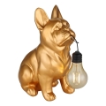 Globo - LED solárne svietidlo LED/3V IP44 300 mAh zlatý pes