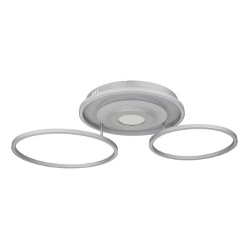 Globo - LED stlmiteľné stropné svietidlo LED/40W/230V 2700-6500K 57x99,2 cm strieborné + diaľkové ovládanie