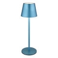 Globo - LED stmievateľná dotyková nabíjacia vonkajšia stolná lampa 3 v 1 LED/3W/5V 3000/4000/5000K IP54 1800 mAh modrá
