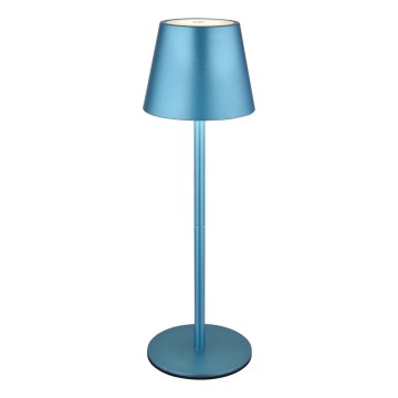 Globo - LED stmievateľná dotyková nabíjacia vonkajšia stolná lampa 3 v 1 LED/3W/5V 3000/4000/5000K IP54 1800 mAh modrá