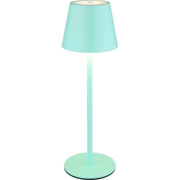 Globo - LED stmievateľná dotyková nabíjacia vonkajšia stolová lampa 3v1 LED/3W/5V 3000/4000/5000K IP54 1800 mAh mentolovo zelená