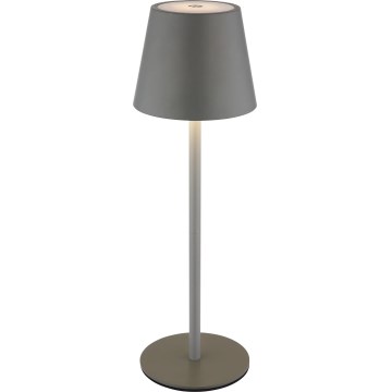 Globo - LED Stmievateľná dotyková nabíjacia vonkajšia stolová lampa 3v1 LED/3W/5V 3000/4000/5000K IP54 1800 mAh sivá