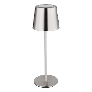 Globo - LED stmievateľná dotyková nabíjateľná stolná lampa LED/2W/3,7V 3000/4000/6000K 2200 mAh lesklý chróm