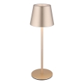 Globo - LED stmievateľná dotyková nabíjateľná vonkajšia stolová lampa 3 v 1 LED/3W/5V 3000/4000/5000K IP54 1800 mAh mosadz