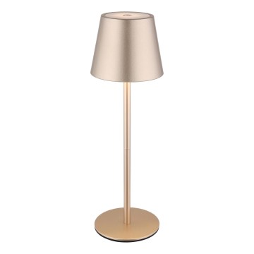Globo - LED stmievateľná dotyková nabíjateľná vonkajšia stolová lampa 3 v 1 LED/3W/5V 3000/4000/5000K IP54 1800 mAh mosadz