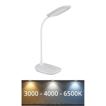 Globo - LED Stmievateľná dotyková stolná lampa LED/9W/230V 3000K/4000K/6500K CRI 90 biela