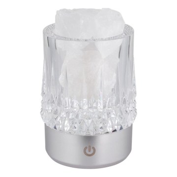 Globo - LED stmievateľná dotyková stolová lampa LED/1W/5V 3000K 1200 mAh strieborná