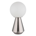 Globo - LED Stmievateľná dotyková vonkajšia stolná lampa LED/1,5W/5V 3000/4500/6500K 1800 mAh IP41 matný chróm