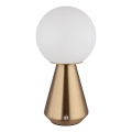 Globo - LED Stmievateľná dotyková vonkajšia stolná lampa LED/1,5W/5V 3000/4500/6500K 1800 mAh IP41 medená
