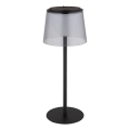 Globo - LED Stmievateľná dotyková vonkajšia stolná lampa LED/1,8W/5V IP44 1800 mAh čierna/dymová