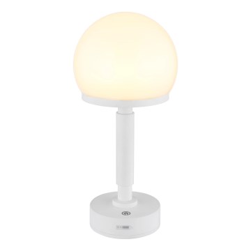 Globo - LED Stmievateľná nabíjacia dotyková stolná lampa LED/2,5W/5V 1800mAh 2800K biela