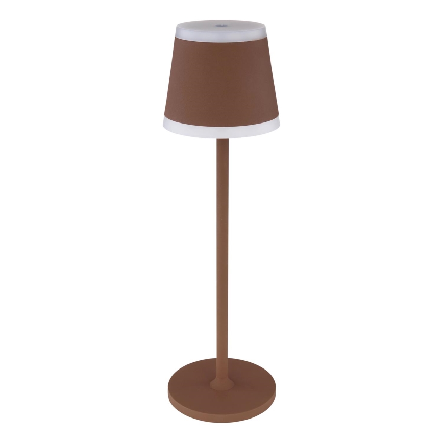 Globo - LED Stmievateľná nabíjacia dotyková stolná lampa LED/4,6W/3,7V 3000K 1800mAh hnedá IP54