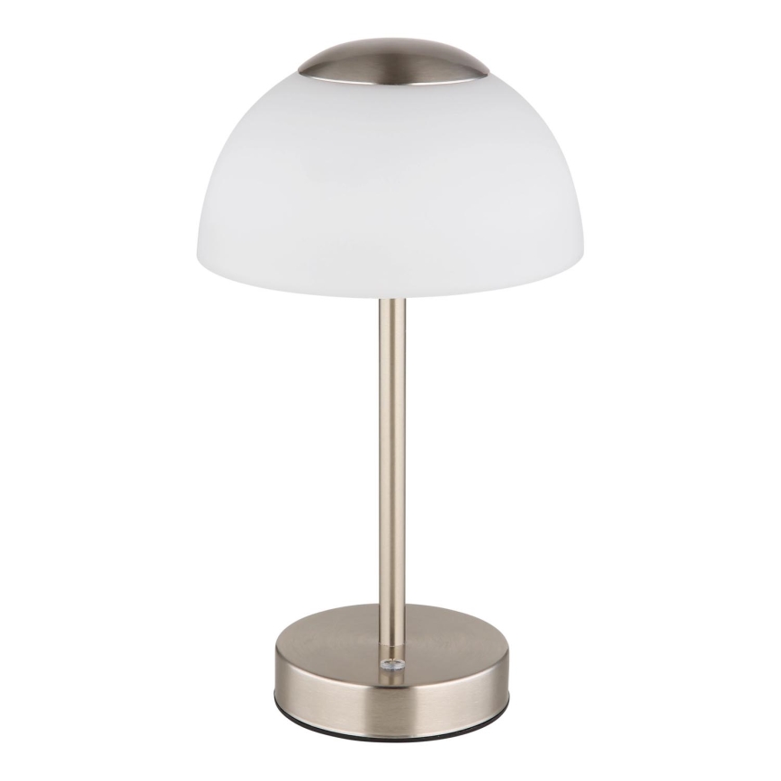 Globo - LED Stmievateľná nabíjacia stolná lampa LED/2,5W/5V 1800mAh 2700K/4000K/6500K matný chróm