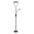 Globo - LED stmievateľná stojacia lampa LED/20W/230V + LED/4W 3000K čierna