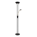 Globo - LED stmievateľná stojacia lampa LED/20W/230V + LED/5,5W 3000K čierna/zlatá