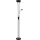 Globo - LED Stmievateľná stojacia lampa LED/20W/230V + LED/5,5W 3000K čierna/zlatá