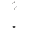 Globo - LED stmievateľná stojacia lampa LED/20W/230V+ LED/5W 3000/4000/6500K čierna