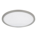 Globo - LED Stmievateľné kúpeľňové stropné svietidlo LED/24W/230V pr. 42 cm IP44 matný chróm