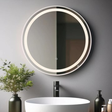 Globo - LED Stmievateľné nástenné zrkadlo s podsvietením LED/10W/230V 2700/4000/6500K pr. 50 cm