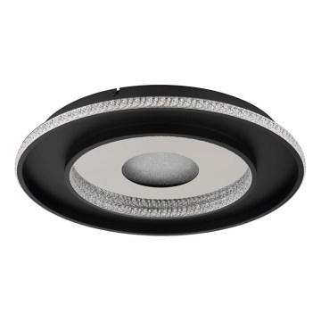 Globo - LED Stmievateľné stropné svietidlo LED/30W/230V 2700-6500K pr. 52,5 cm čierna + diaľkové ovládanie