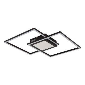 Globo - LED stmievateľné stropné svietidlo LED/32W/230V 2700-6500K 42,6x42,6 cm čierna + diaľkové ovládanie