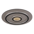 Globo - LED Stmievateľné stropné svietidlo LED/40W/230V 3000-6500K pr. 45 cm čierne + diaľkové ovládanie