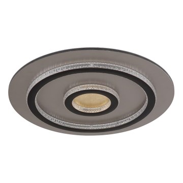Globo - LED Stmievateľné stropné svietidlo LED/40W/230V 3000-6500K pr. 45 cm čierne + diaľkové ovládanie