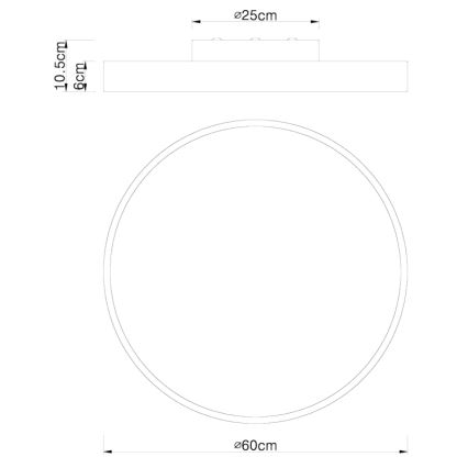 Globo - LED Stmievateľné stropné svietidlo LED/48W/230V 3000-6000K + diaľkové ovládanie