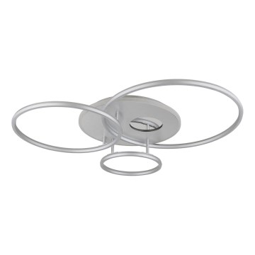 Globo - LED stmievateľné stropné svietidlo LED/54W/230V 2700-6000K 90x70 cm strieborné + diaľkové ovládanie