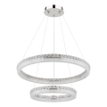 Globo - LED stmievateľný luster na lane LED/72W/230V 2700-6000K priehľadné + diaľkové ovládanie