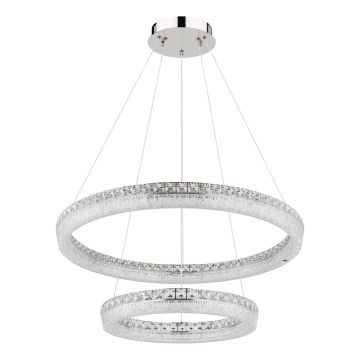 Globo - LED stmievateľný luster na lane LED/72W/230V 2700-6000K priehľadné + diaľkové ovládanie