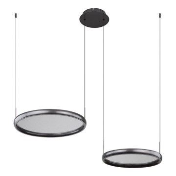 Globo - LED Stmievateľný luster na lanku LED/50W/230V 2700-6000K čierna + diaľkové ovládanie