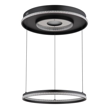 Globo - LED Stmievateľný luster na lanku LED/54W/230V 2700-6500K pr. 60 cm čierna + diaľkové ovládanie