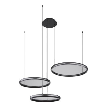 Globo - LED Stmievateľný luster na lanku LED/55W/230V 2700-6000K čierna + diaľkové ovládanie