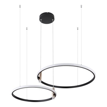 Globo - LED Stmievateľný luster na lanku LED/55W/230V 2700-6000K čierna + diaľkové ovládanie