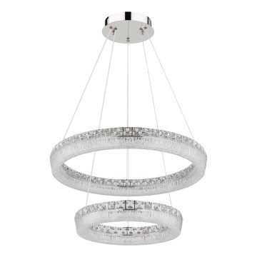 Globo - LED stmievateľný luster na lanku LED/60W/230V 2700-6000K priehľadné + diaľkové ovládanie